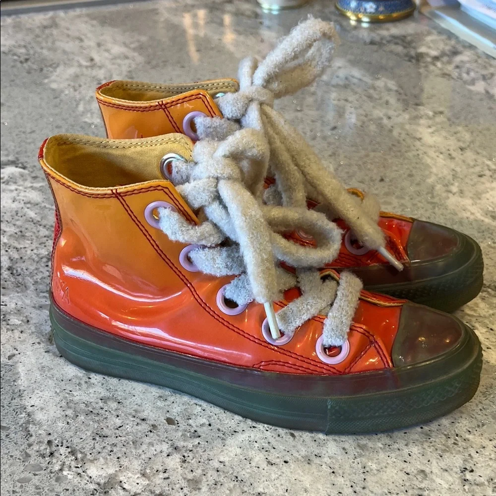 Converse All Stars Converse x JW Anderson Orange Sneakers Size 6 - Picture 1 of 11